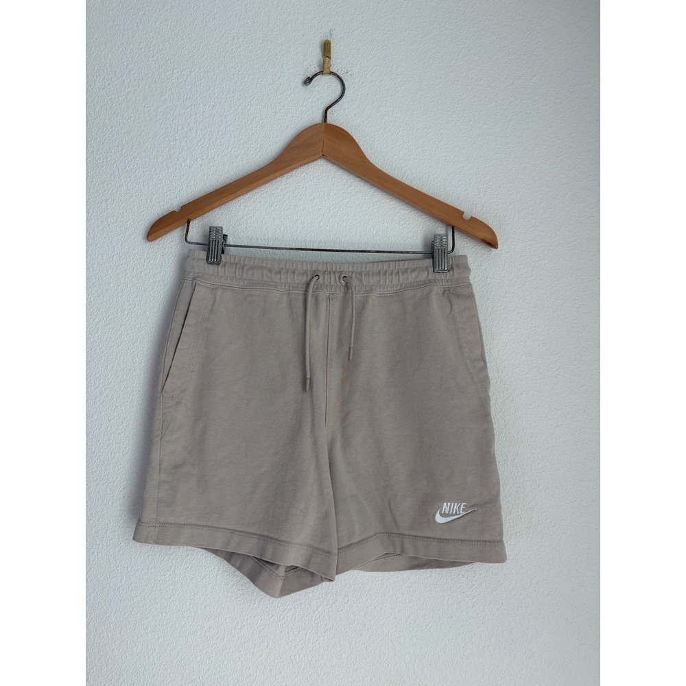 Nike Sportswear Essential French Terry Shorts Taupe Beige‎ Small CJ2158-201